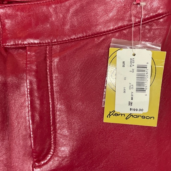 NWT Vintage Rem Garson Genuine Leather Pants - Picture 7 of 10